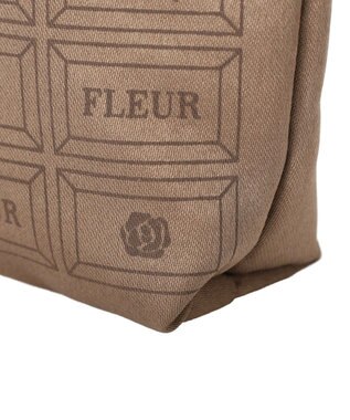 Maison de FLEUR FLEURチョコレートポーチ Brown