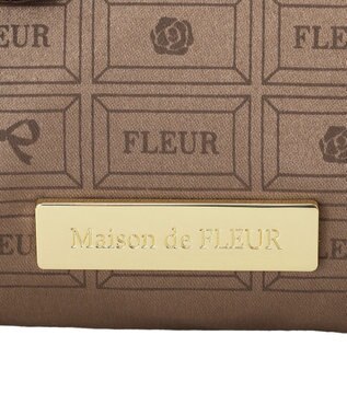 Maison de FLEUR FLEURチョコレートポーチ Brown