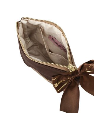 Maison de FLEUR FLEURチョコレートポーチ Brown