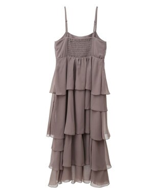 earth music&ecology アシンメトリーティアードワンピース Mocha