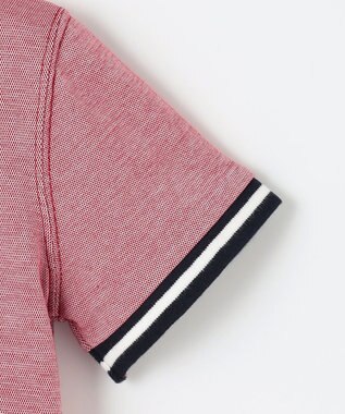 J.PRESS KIDS 【110-130cm】COOLMAX コンビボーダー リブＴシャツ レッド系