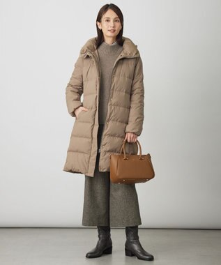 J.PRESS LADIES S ラメツイード クロップド パンツ ブラウン系