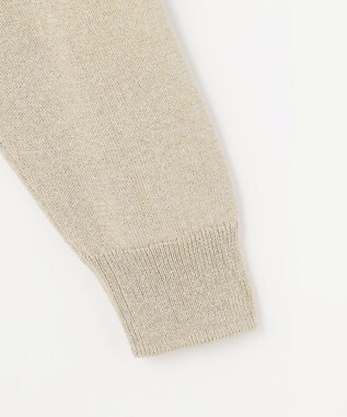 自由区 L ペーパーコットンニット カーディガン ベージュ