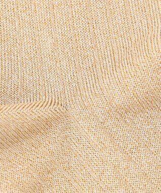 自由区 ラメ ソックス ベージュラメ