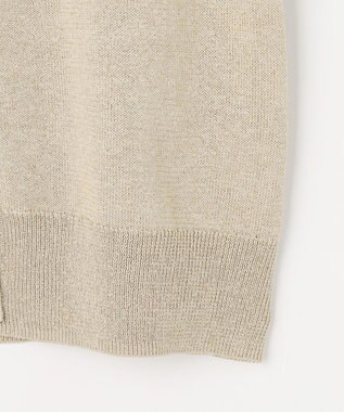 自由区 L ペーパーコットンニット カーディガン ベージュ