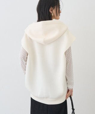 AMERICAN HOLIC ポンチZIPフーディーベスト Ivory