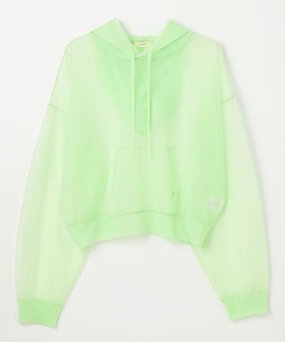 NAVE 【Nave・洗える】シアーニット パーカー ライトグリーン系