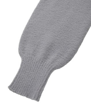 earth music&ecology パウダーシャギーシャーリングニットミニワンピース Gray