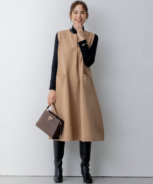 組曲 S 【WEB限定・2SET】ニットジャンスカセット キャメル系×ブラック系