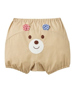 MIKI HOUSE HOT BISCUITS 【70-90cm】 顔ドンシリーズ ブルマ ベージュ
