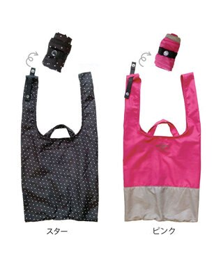 ROOTOTE 6729【エコバッグ+保冷保温】RT.ルーショッパーミッド2コ＆サーモインナーセット 03：スター・ピンク