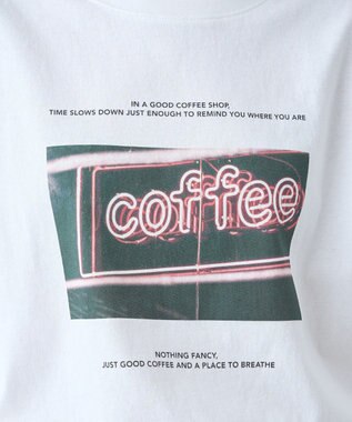 AMERICAN HOLIC 刺繍&フォトプリントTシャツ Off White