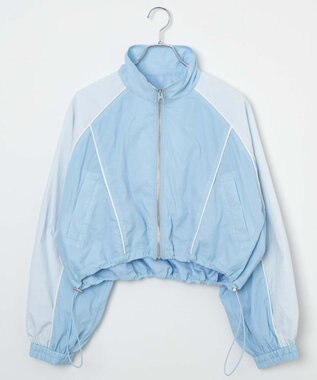 WEGO ナイロントラックブルゾン サックス