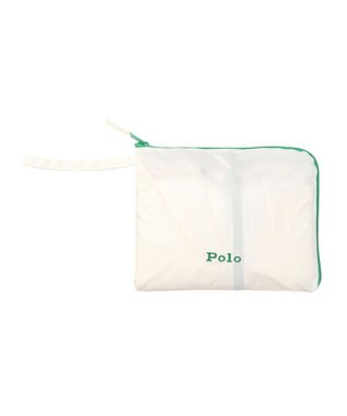 MOONBAT POLO RALPH LAUREN レインポンチョ C-ZERO撥水 収納袋付き オフホワイト