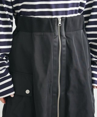 Green Parks ・ＳＵＧＡＲ　ＳＰＯＯＮ　ミリタリーフレアスカート Black