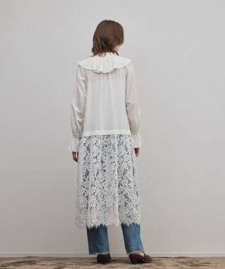 GRACE CONTINENTAL レースコンビフリルカフタンワンピース キナリ