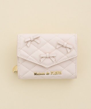 Maison de FLEUR ロンバスキルトリボンウォレット