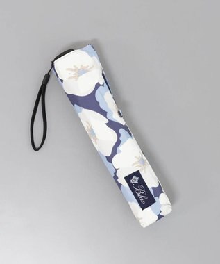 AURORA Blao（ブラオ）超耐風 花柄オールシーズン傘（折りたたみ・60㎝） サックス