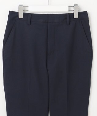 J.PRESS LADIES S 【洗える】シャークスキン テーパード パンツ ネイビー系