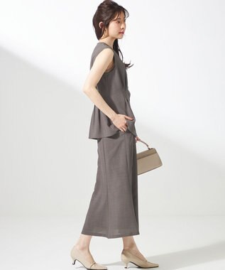 ANY SIS 【WEB・一部店舗限定】スイートクール ジレブラウス モカ