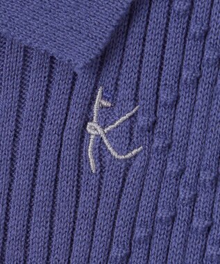 組曲 KIDS 【110-140㎝】千鳥ドッキング ワンピース ダルブルー系