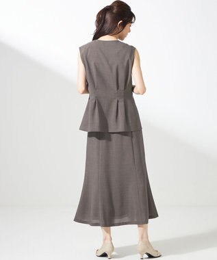 ANY SIS 【WEB・一部店舗限定】スイートクール ジレブラウス モカ