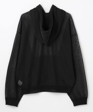 NAVE 【Nave・洗える】シアーニット パーカー ブラック系