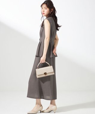 ANY SIS 【WEB・一部店舗限定】スイートクール ジレブラウス モカ