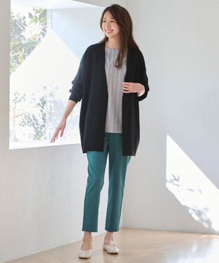 ANY L 【洗濯機可能・UVケア】ニットコーディガン ブラック