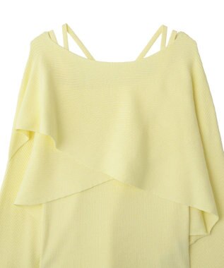 earth music&ecology 【2WAY】SET2点クロスニット＋キャミソール Yellow