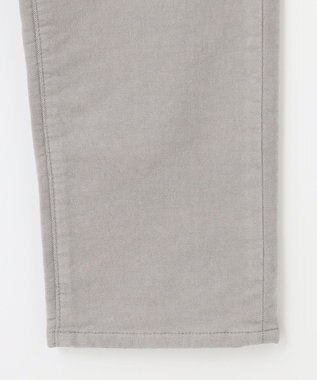 自由区 【洗える】リブレスコール ストレートパンツ ライトグレー系