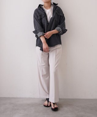 オ*ス様 ★坪田さん×woadblue デニムCPOシャツジャケット　グレー エディター坪田あさみさんコラボ〉woadblue ウォードブルー