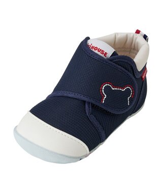 MIKI HOUSE HOT BISCUITS 【ミキハウス】【11-13.5cm】 ファーストベビーシューズ 紺