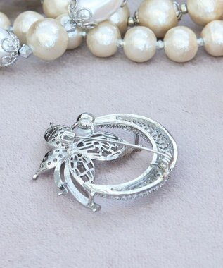 Tiaclasse バタフライモチーフブローチ シルバー