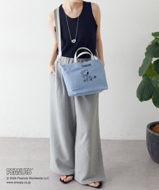 russet 《PEANUTS×russet》リバーシブルトートバッグ(CE-1744) L.Blue