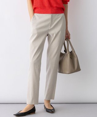 23区 【先行予約/CanCam掲載】リネンレーヨンストレッチ テーパード パンツ ベージュ系