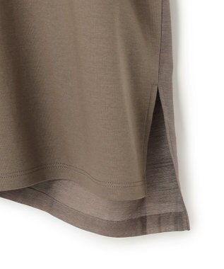 BEIGE， ZEOLITE / バックツイスト コンビトップス Taupe