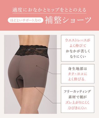 Wing 補整ショーツ 【Pパンツ】 おなかとヒップをほどよくサポート 汗の季節もさらっと快適 はきこみ丈ふかめ KJ4230 ウイング／ワコール チャコールグレー