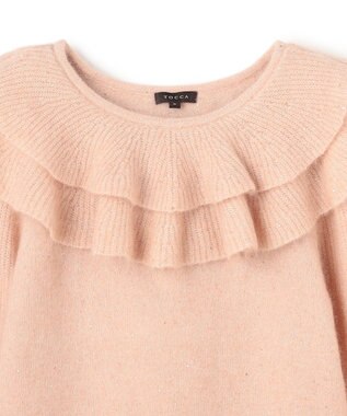 TOCCA 【百田夏菜子さん着用】ROMANTIC FLUTTER ニットプルオーバー ピンク系