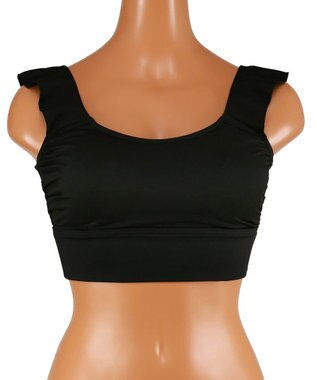 San-ai Resort（三愛水着楽園） 【インポートファブリック】　ブラトップ　上下別売り　M・L　【Reir（レイール）】 ブラック