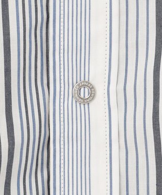 J.PRESS MEN バンドカラーリバーシブル シャツブルゾン ブルー系1