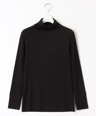 自由区 【洗える】ベアフライスボトルネック カットソー ブラック系