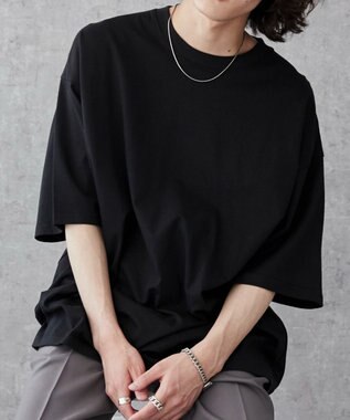 WEGO 【ユニセックス着用ITEM/綿100％/SMLXLサイズ】ビックコットンT ブラック