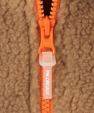 PW CIRCULUS 【MEN】【撥水/防風】ボア ハーフジップ フーデッド プルオーバー ベージュ系