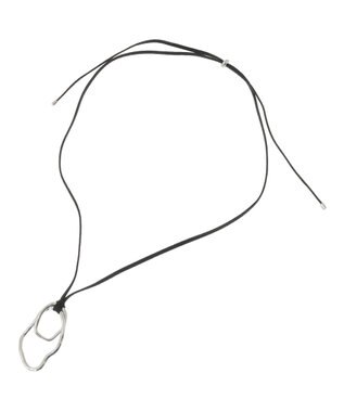 AMERICAN HOLIC メタルフープスライドネックレス Black