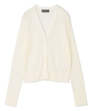 uncrave シアー リブ ニット カーディガン（uncrave STANDARD） オフ