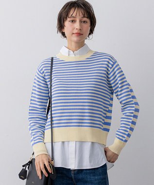 23区 【先行予約】コットンギマ クルーネック ニット