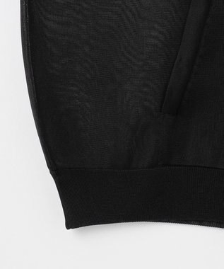 NAVE 【Nave・洗える】シアーニット パーカー ブラック系