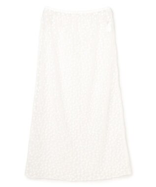 UNFILO L エンブロイダリー レーススカート エクリュ