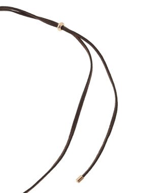 AMERICAN HOLIC メタルフープスライドネックレス Brown